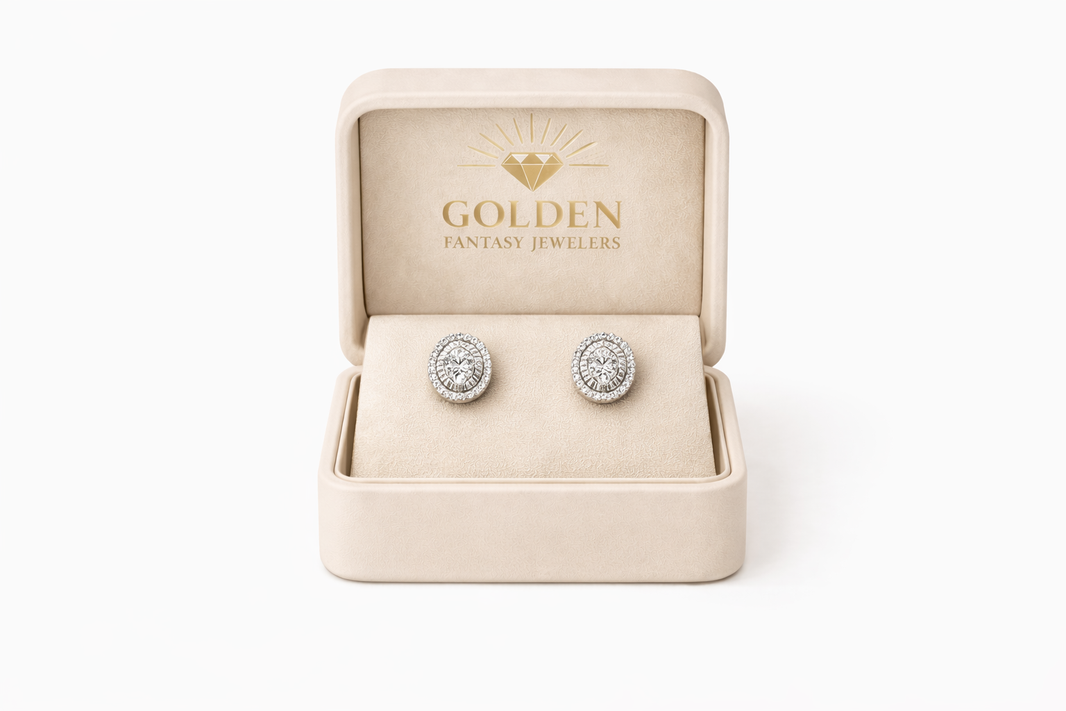 Sterling Silver Earrings 0.30 ct Natural Diamond