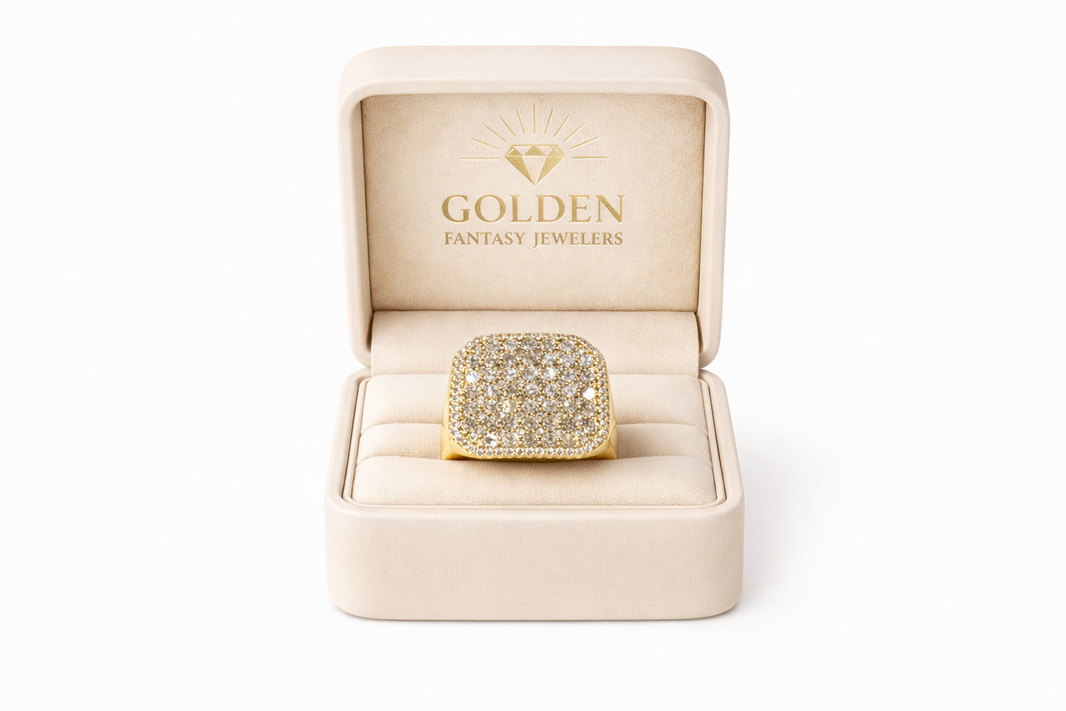 14K Yellow Gold Ring 4.00 ct Natural Diamond