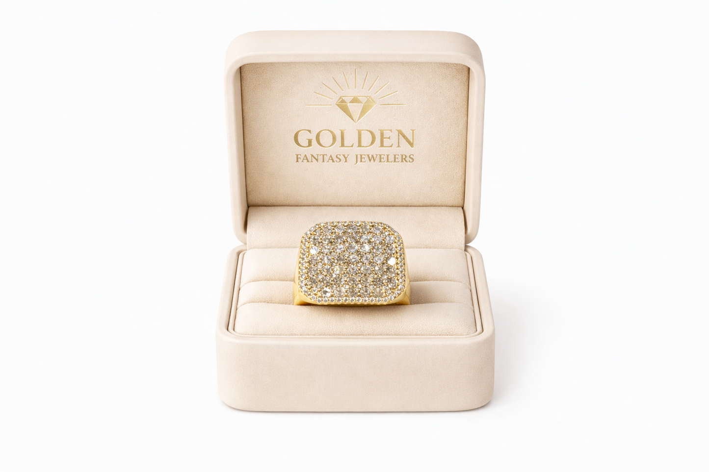 14K Yellow Gold Ring 4.00 ct Natural Diamond