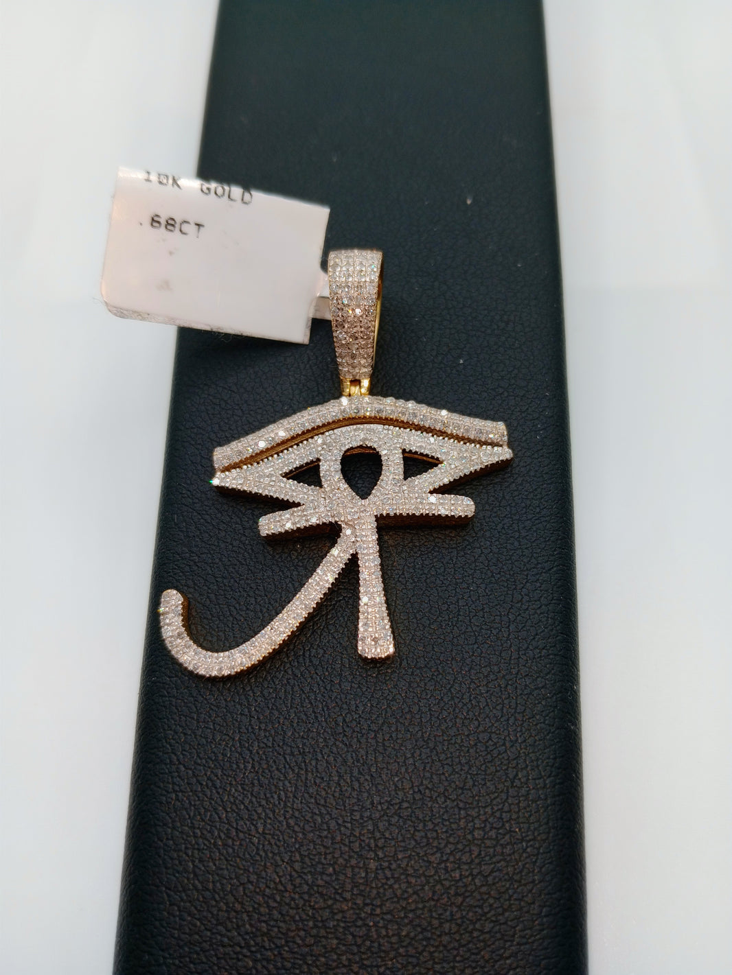 Diamond Ankh Pendant - 10kt Gold Pendant - Natural Diamond -  Ankh Charm