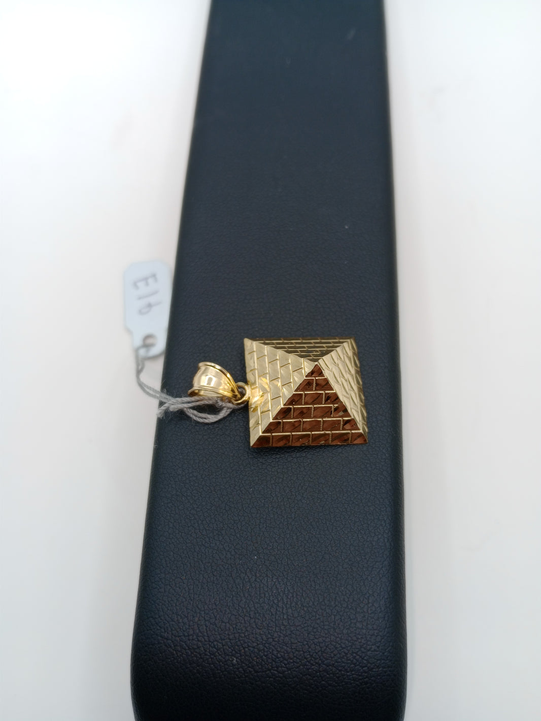 10K Yellow Gold “3D Pyramid” Charm