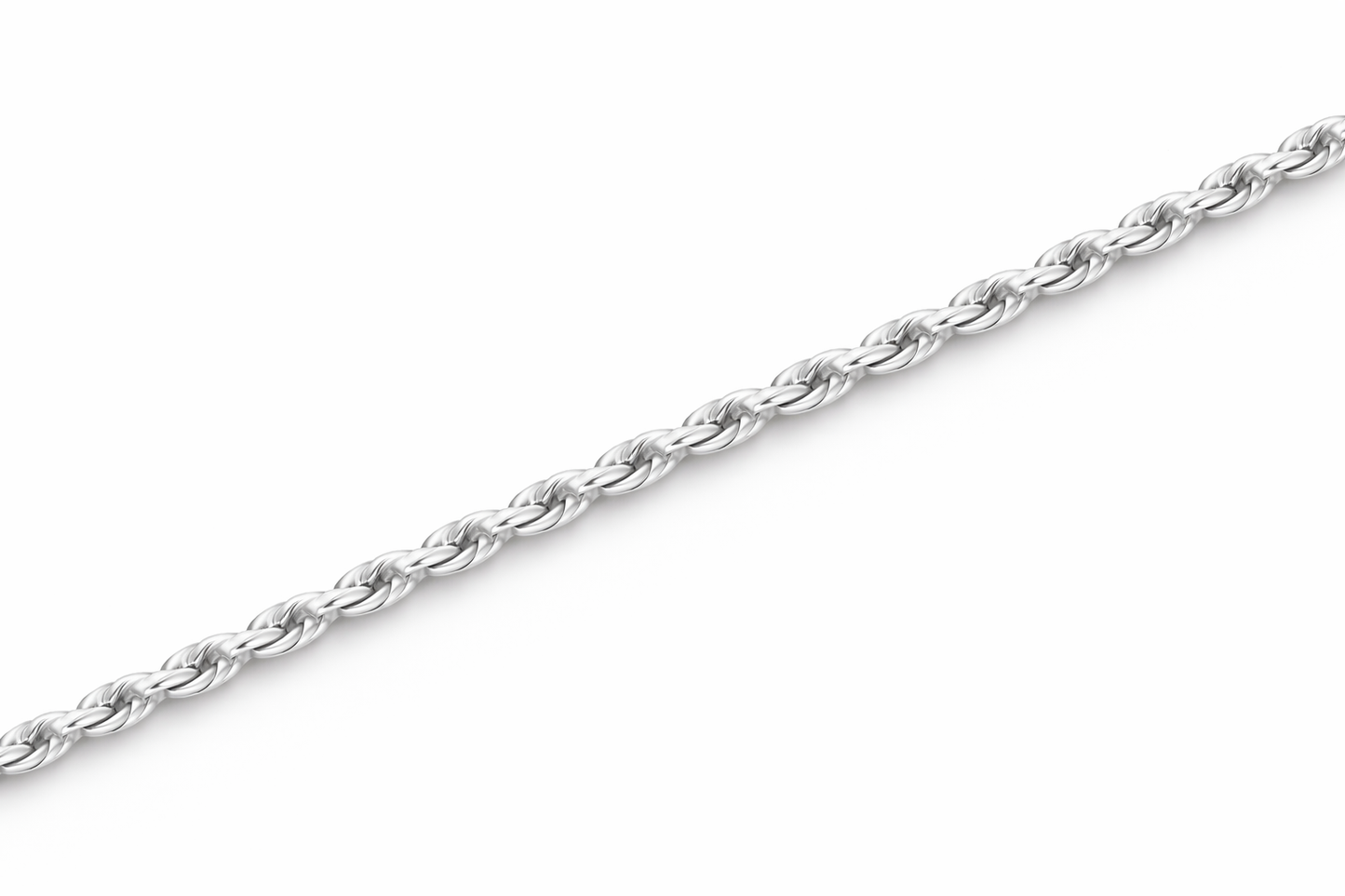 Sterling Silver - 1.20mm Diamond-Cut Rope Chain
