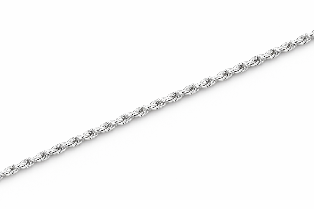 Sterling Silver - 1.10mm Diamond-Cut Rope Chain
