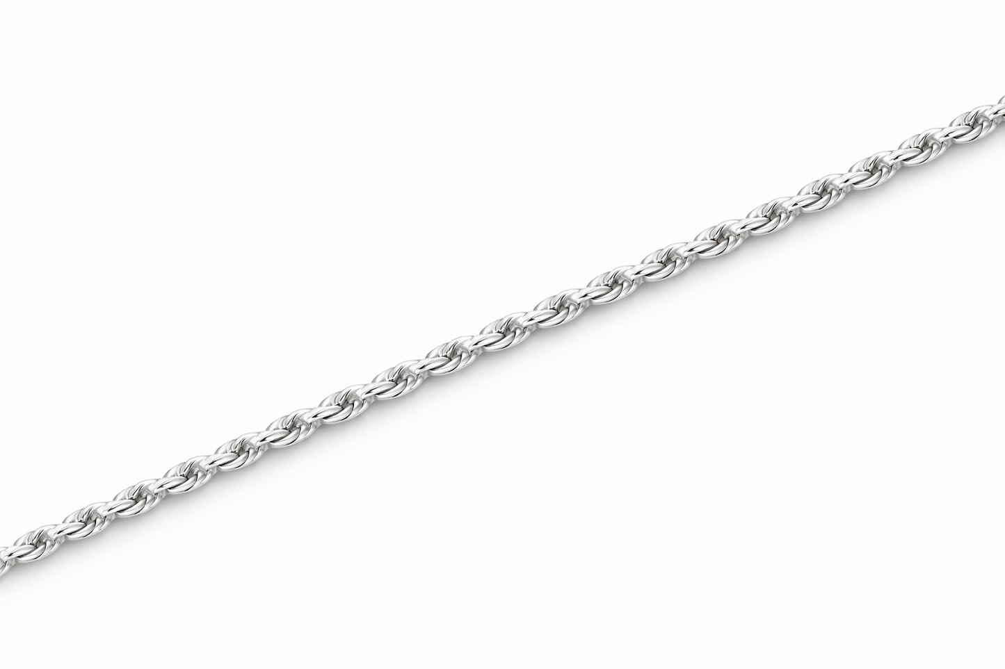 Sterling Silver - 1.10mm Diamond-Cut Rope Chain