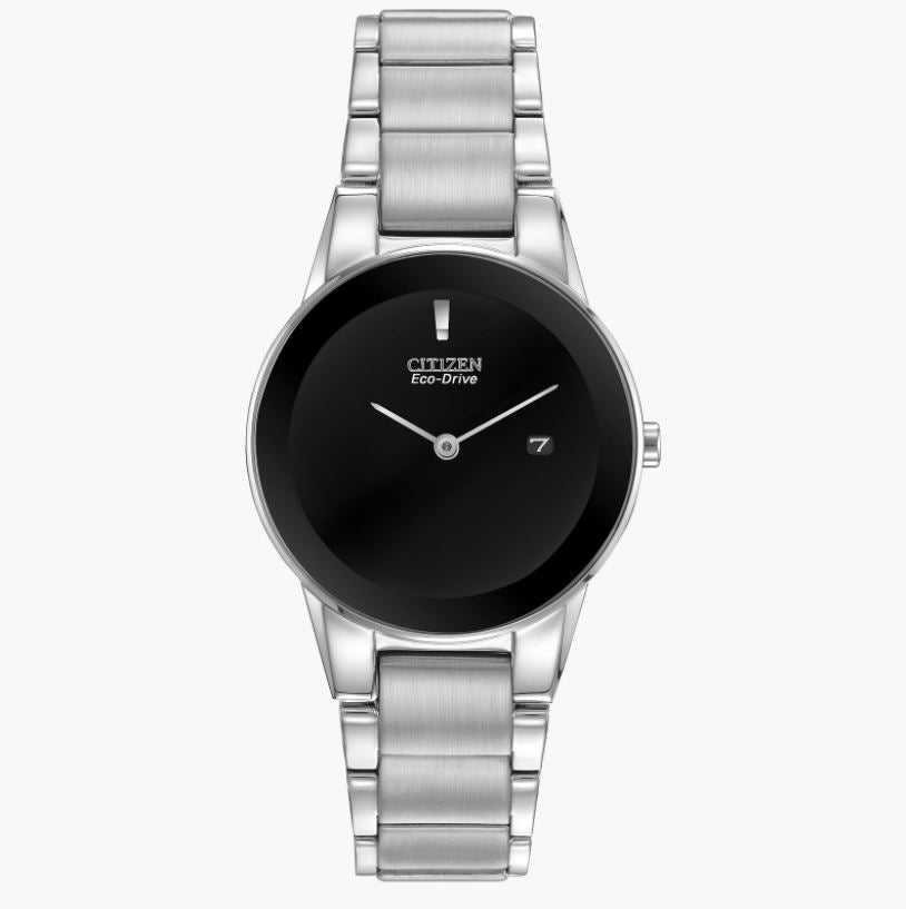 Citizen Axiom GA1050-51E Women's Silver-Tone Eco-Drive Watch - front view