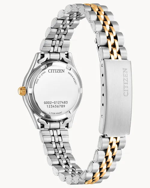 Citizen EQ0539-56Y - caseback view