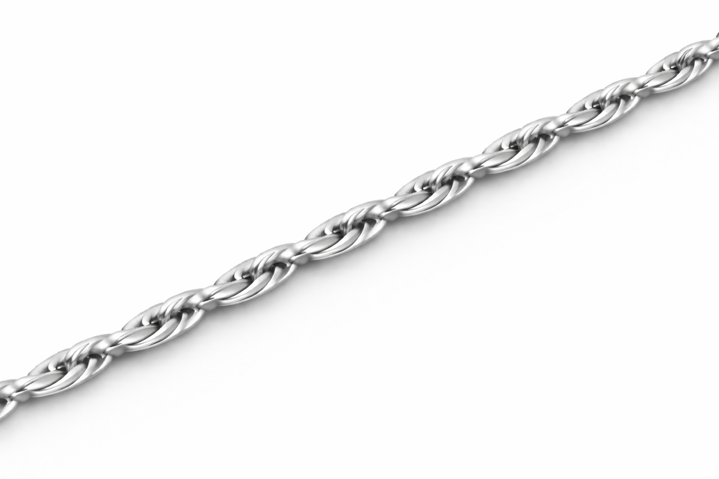 Sterling Silver - 1.85mm Diamond-Cut Rope Chain