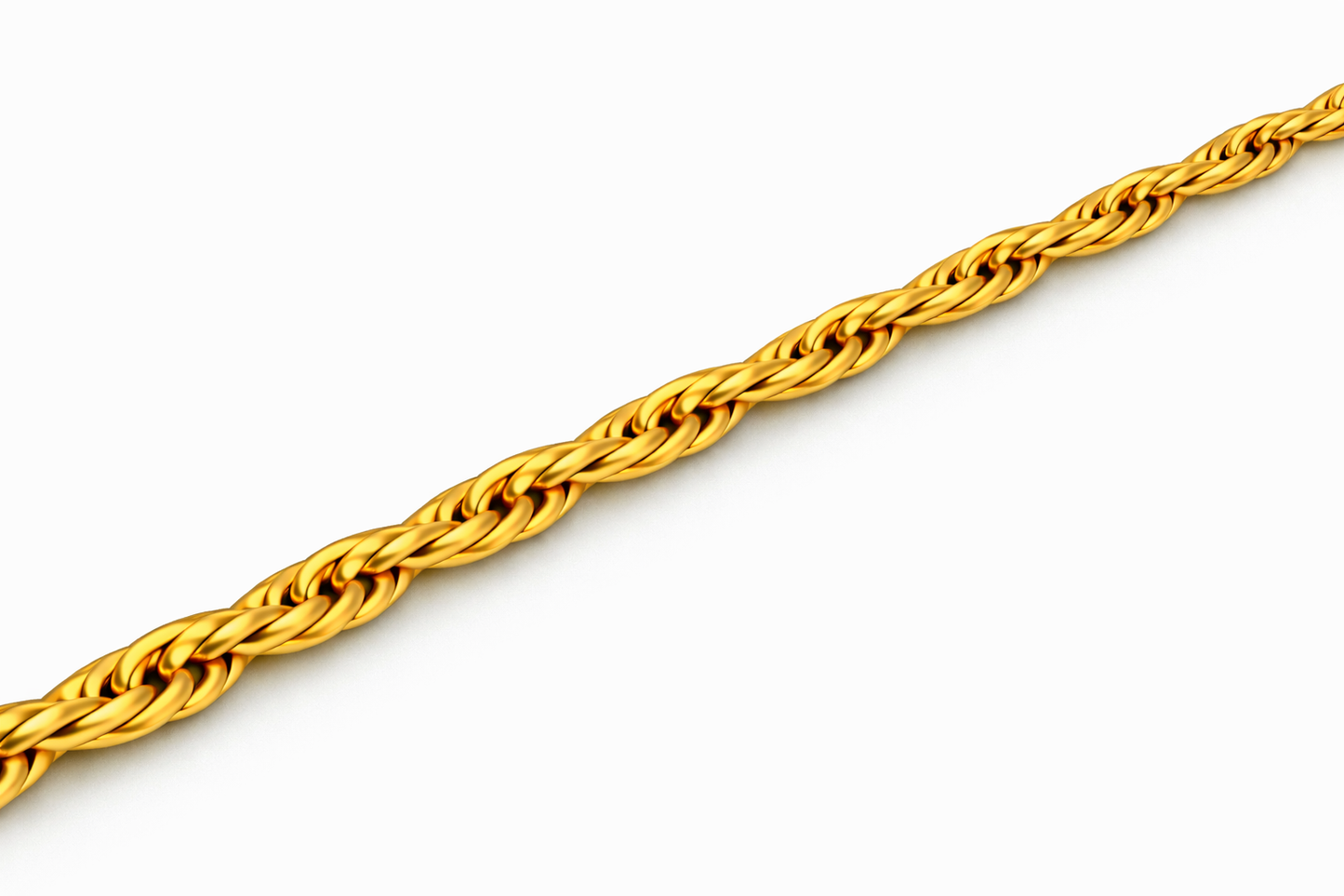 Sterling Silver Plated - 2.20mm Diamond-Cut Rope Chain