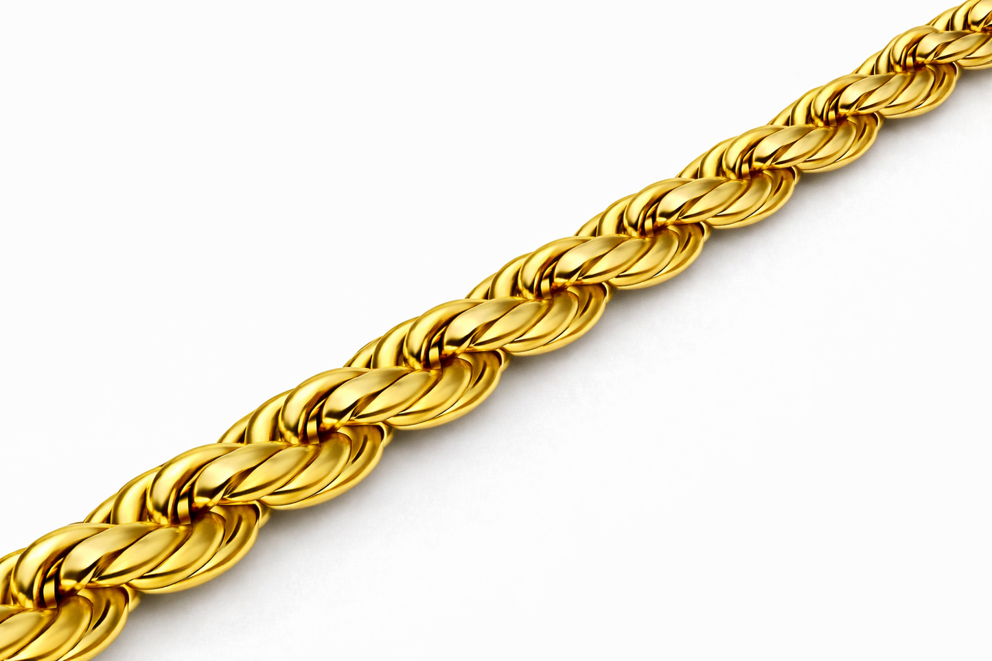 Sterling Silver Plated - 4.40mm Diamond-Cut Rope Chain
