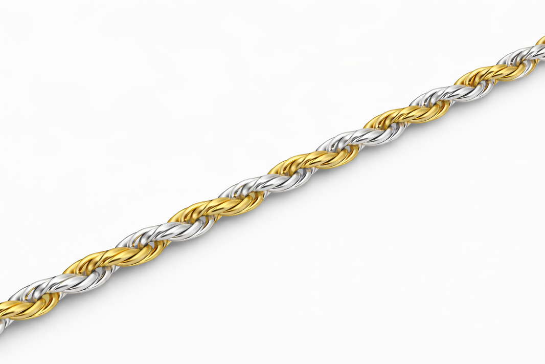 Sterling Silver - 2.50mm Diamond-Cut Rope Chain