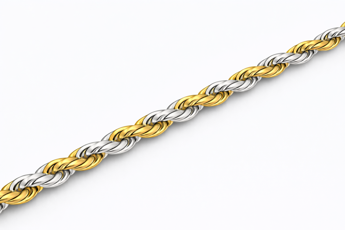 Sterling Silver - 3.50mm Diamond-Cut Rope Bracelet
