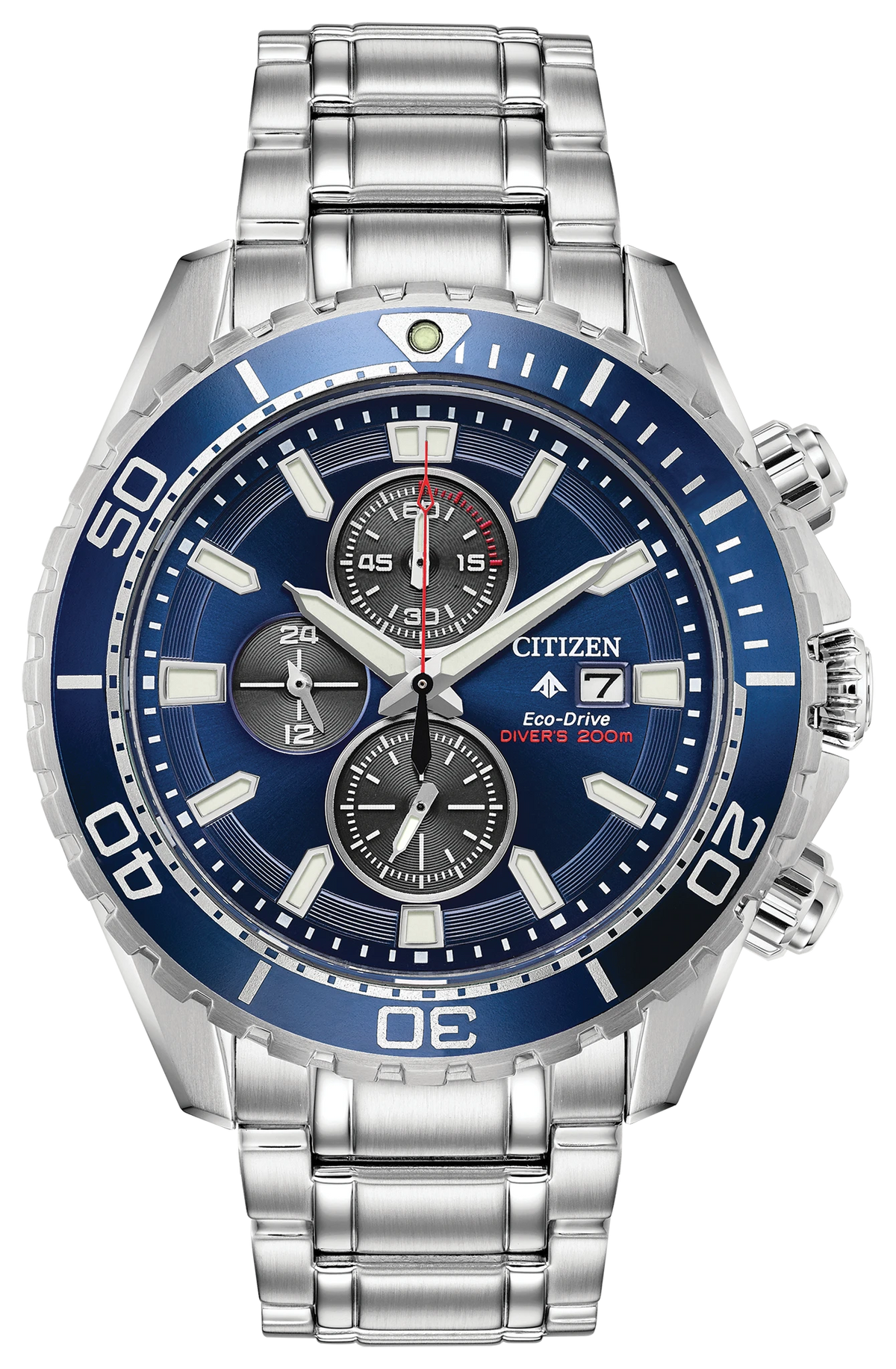 Citizen Promaster Dive CA0710-58L Men's Silver-Tone Eco-Drive Watch - front view