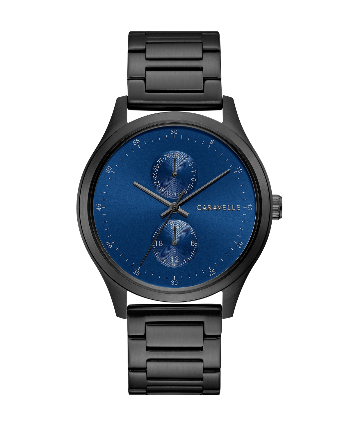 Caravelle Min Max 45C116 Men's Black Quartz Watch