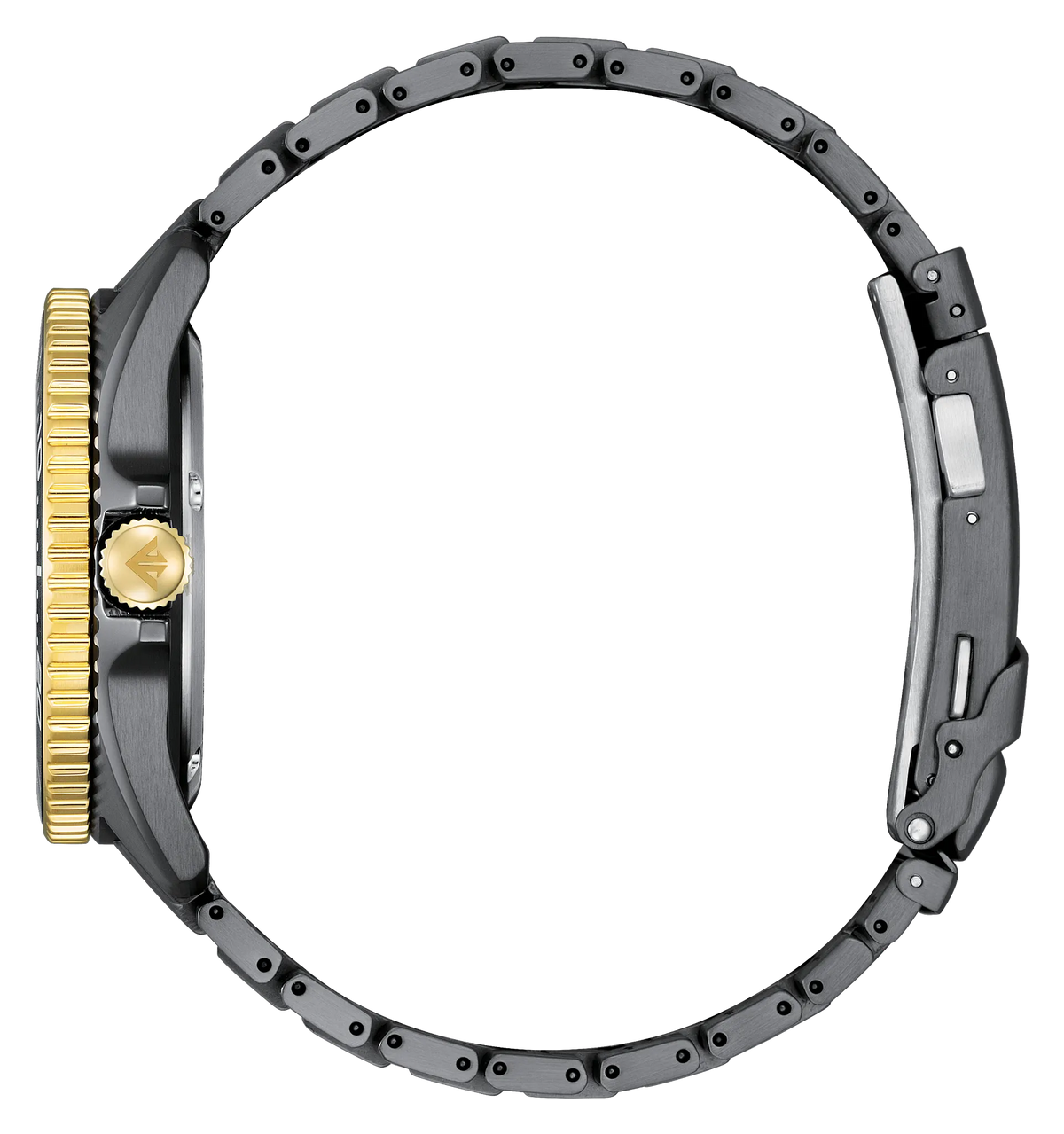 Citizen Promaster Dive LIGHT in BLACK BN0264-53E Men's Gray Eco-Drive Watch - side view