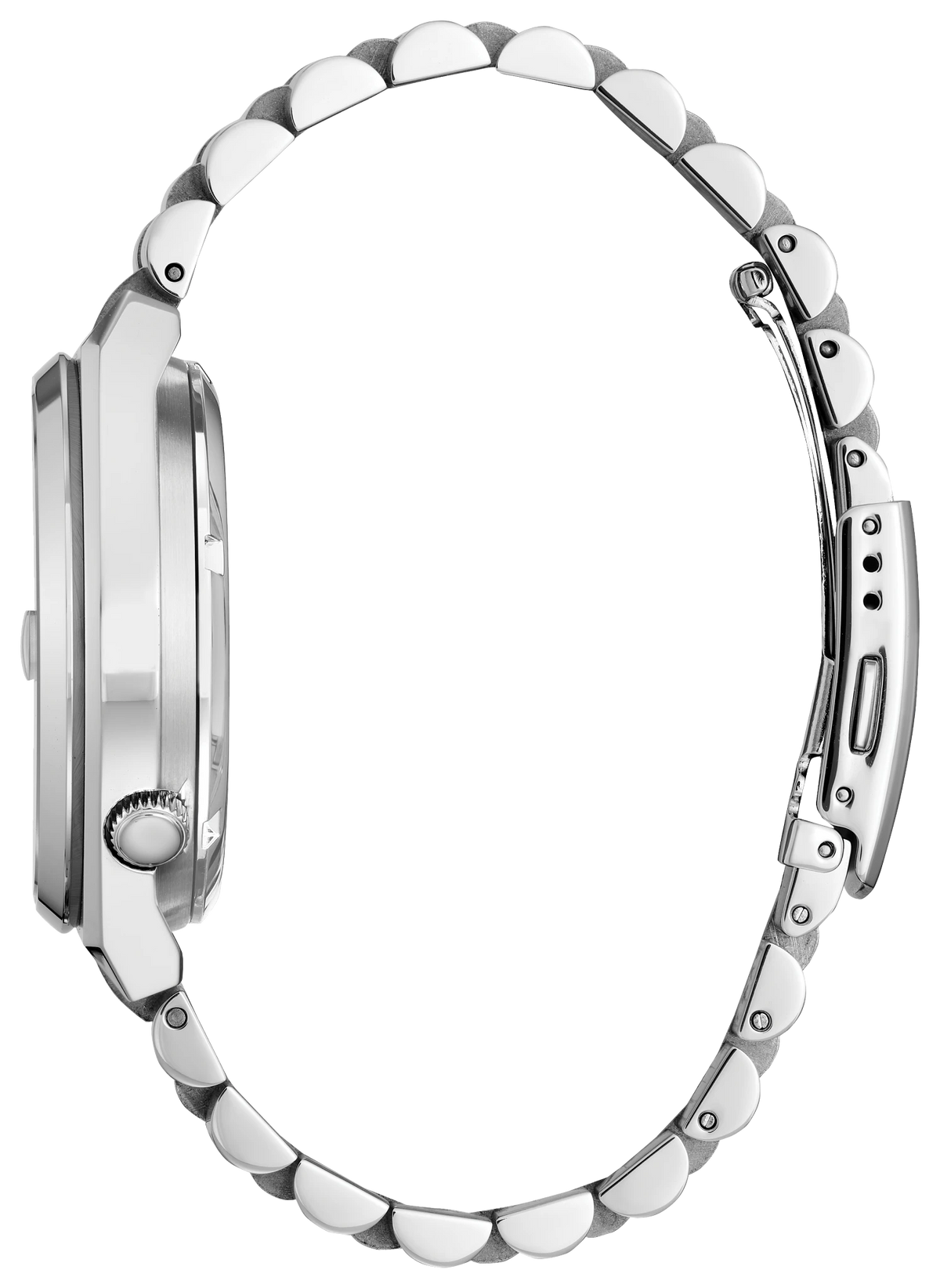 Citizen TSUYOSA NJ0150-56W Men's Silver-Tone Automatic Watch - side view