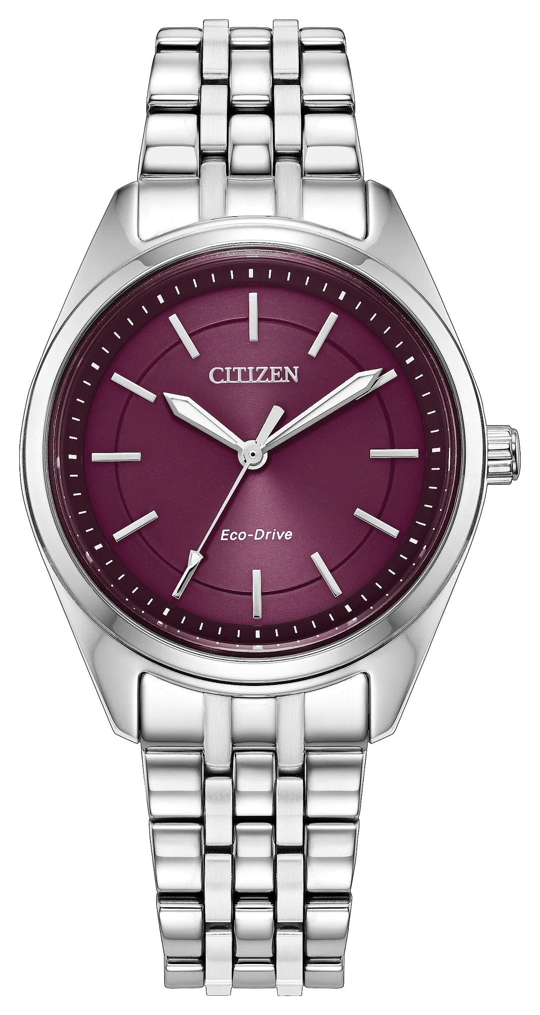 Citizen Peyten EM1230-54X Women's Silver-Tone Eco-Drive Watch - front view
