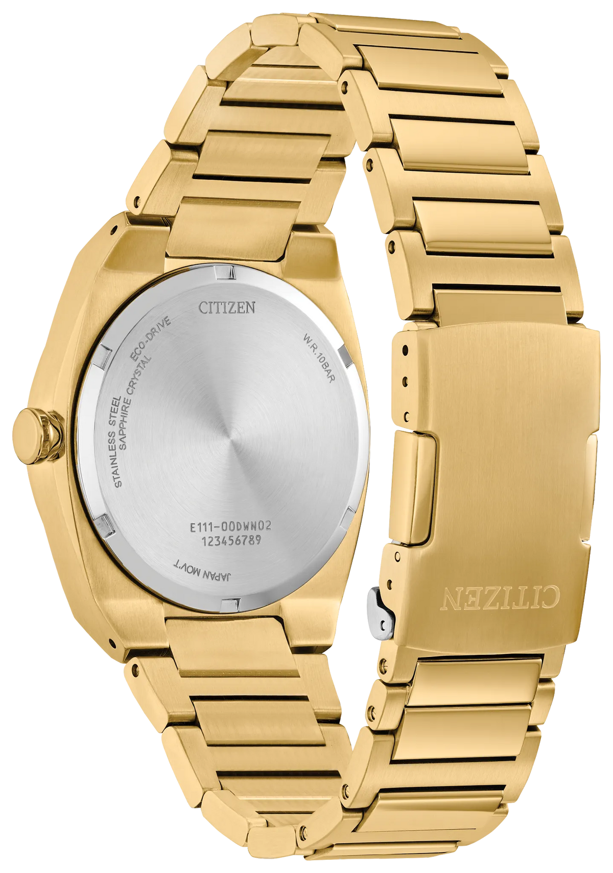 Citizen Sport Luxury BM7662-59L Men's Gold-Tone Eco-Drive Watch - back view