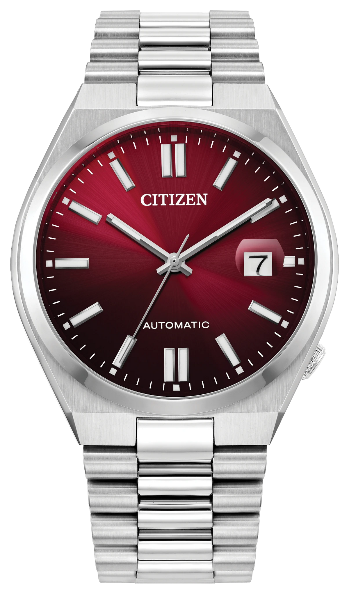 Citizen TSUYOSA NJ0150-56W Men's Silver-Tone Automatic Watch - front view