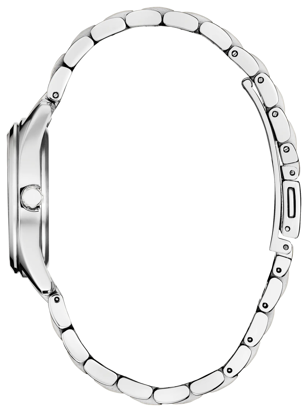 Citizen Peyten EM1230-54X Women's Silver-Tone Eco-Drive Watch - side view