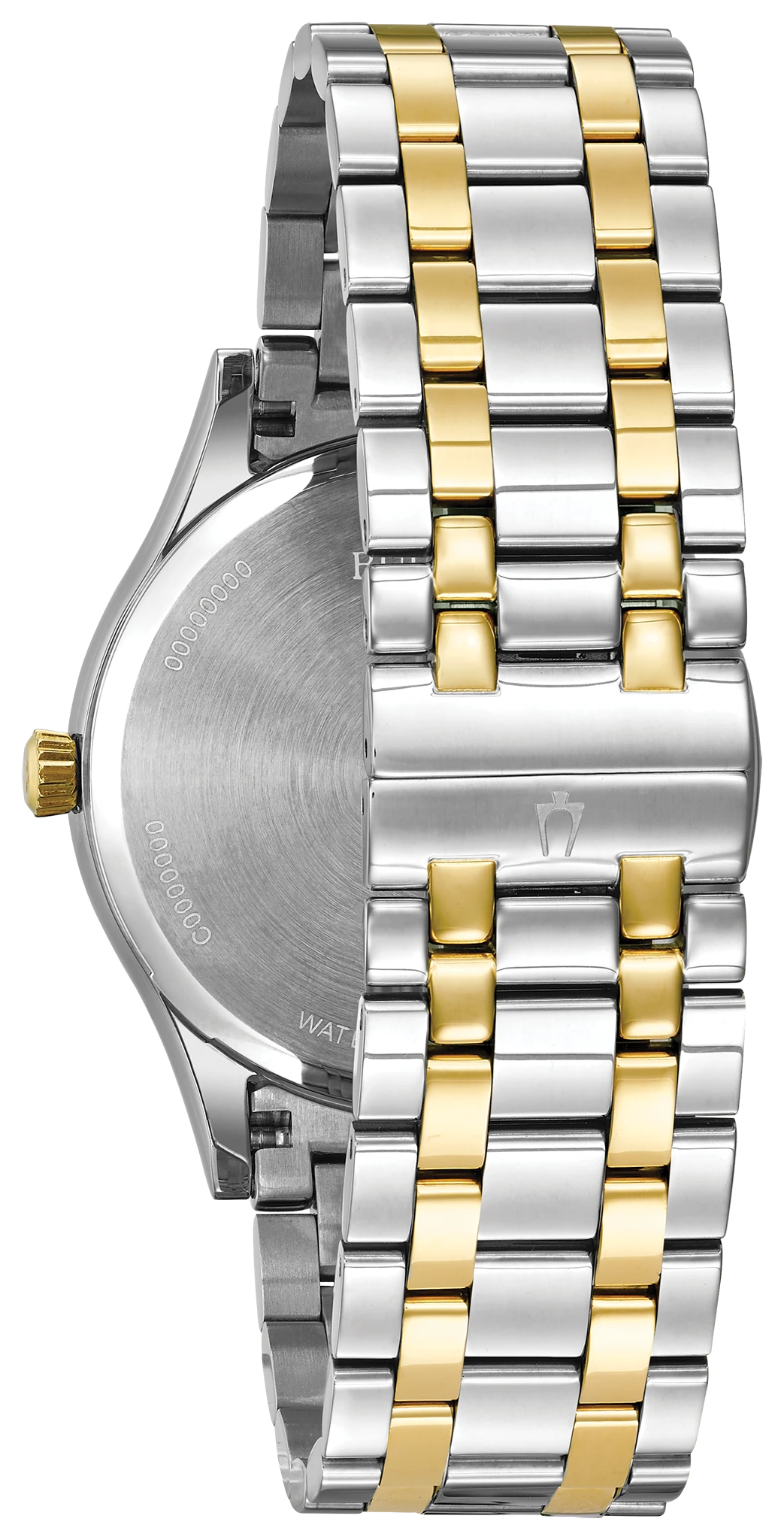Bulova 98D130 watch - Bracelet and back (manufacturer image 2 of 4)