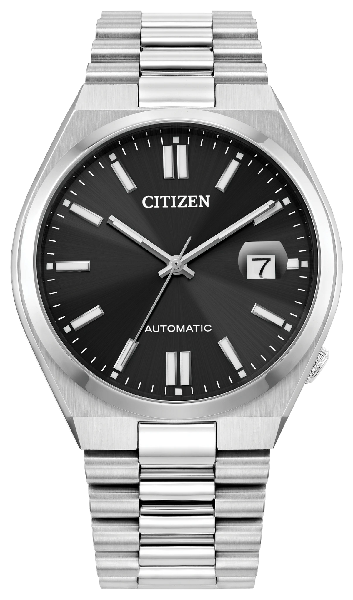 Citizen TSUYOSA NJ0150-56E Men's Silver-Tone Automatic Watch - front view
