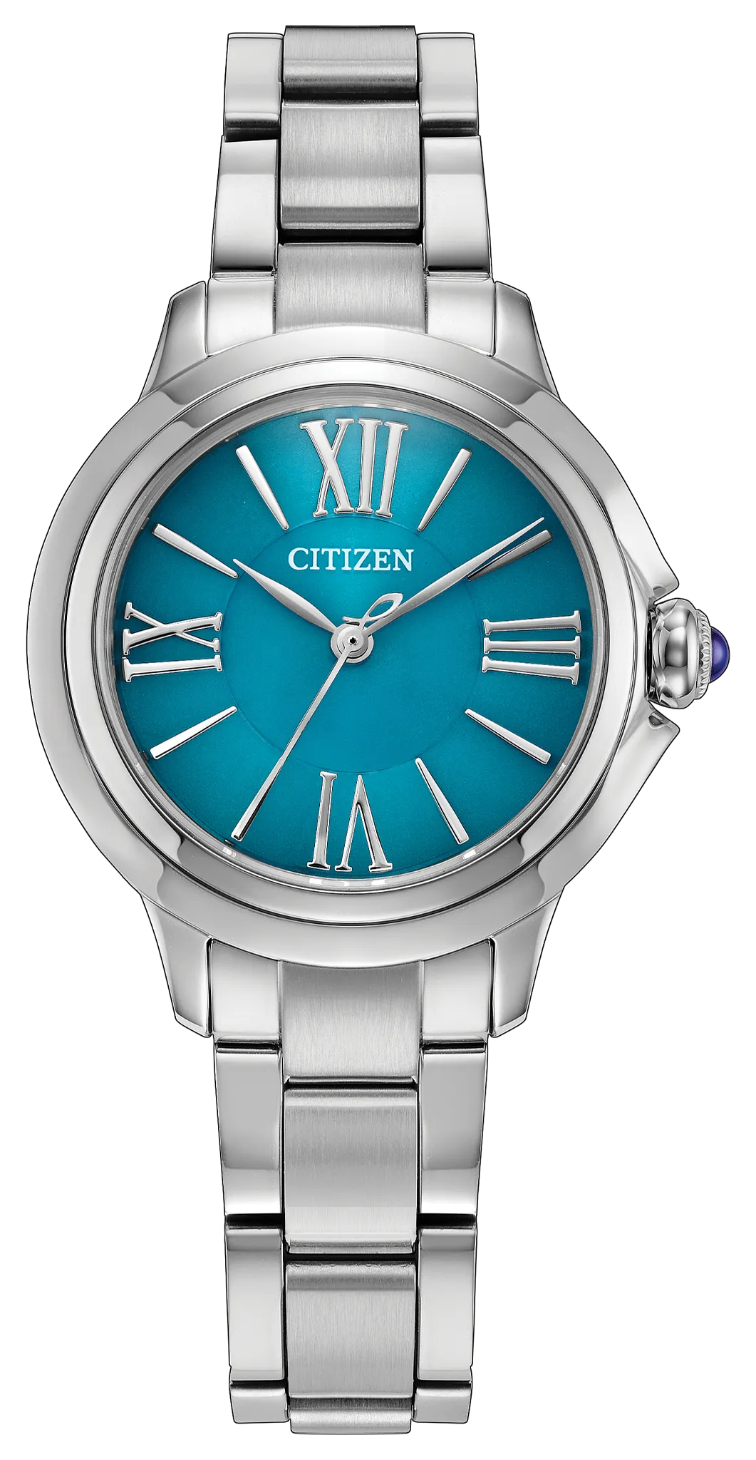 Citizen L Ceci EM1161-55L Women's Silver-Tone Eco-Drive Watch - front view