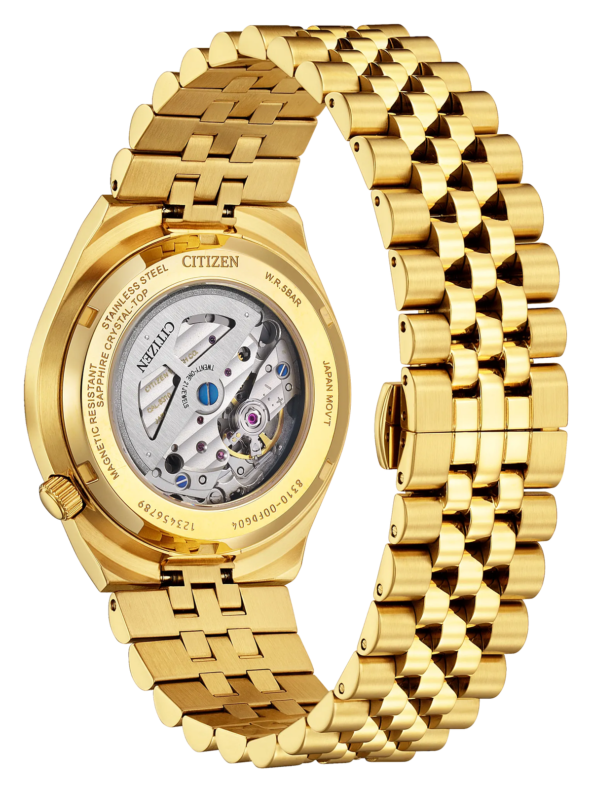 Citizen TSUYOSA 60 NK0022-50A Men's Gold-Tone Automatic Watch - back view
