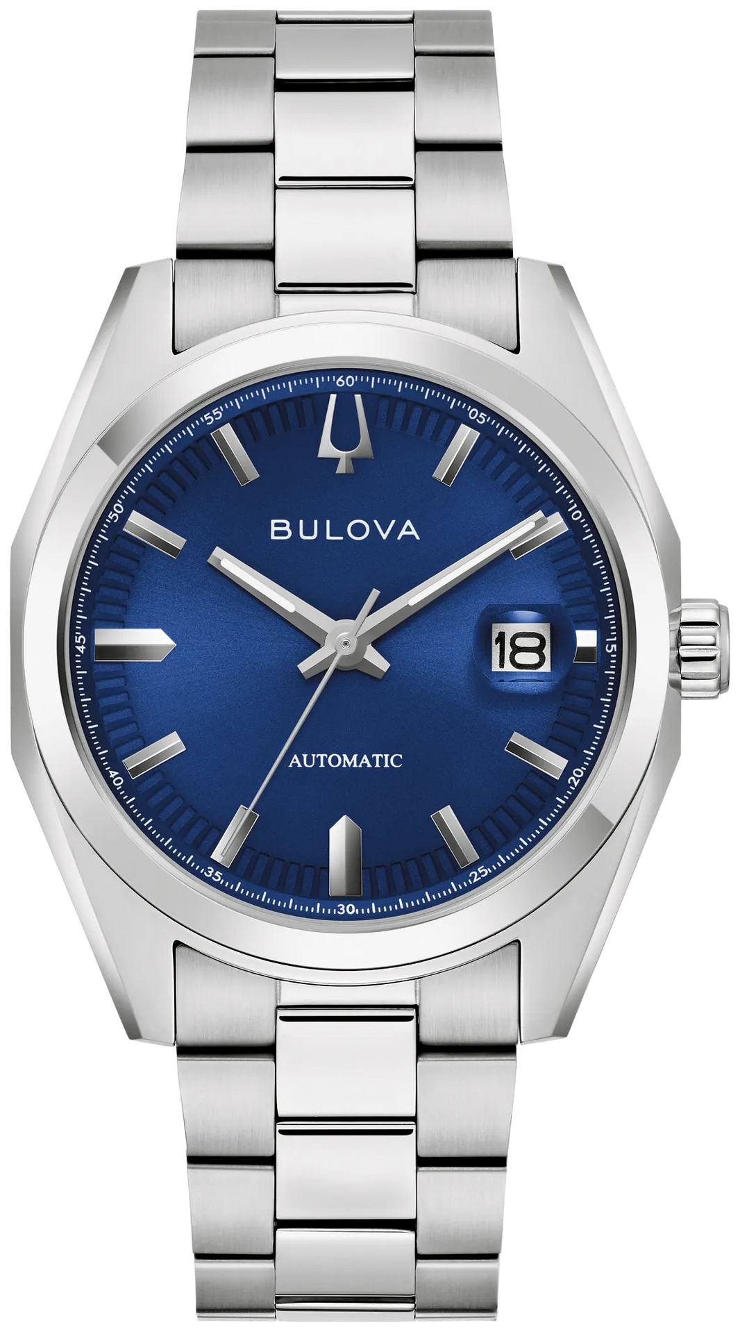 Bulova Surveyor 96B436 Men's Silver-Tone Automatic Watch