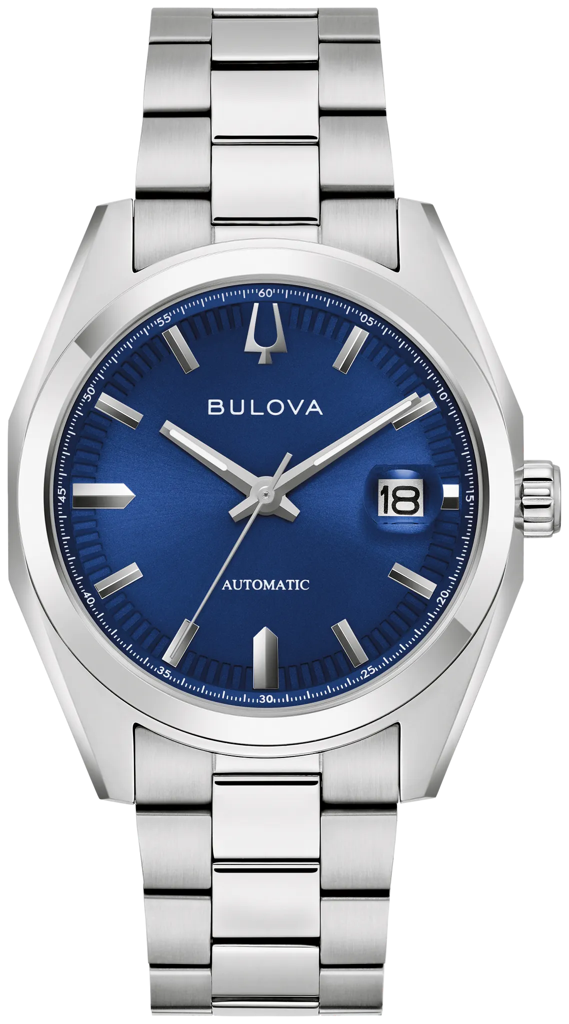 Bulova Surveyor 96B436 Men's Silver-Tone Automatic Watch