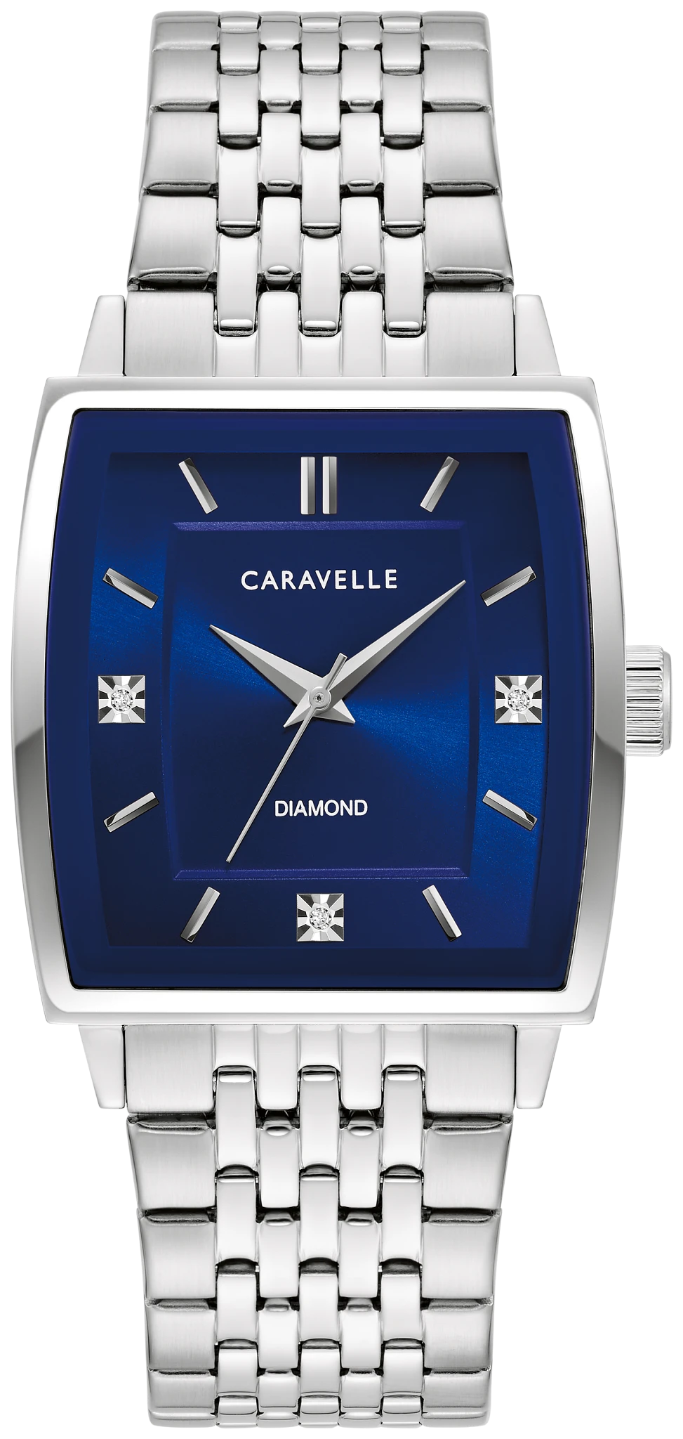 Caravelle Modern 43D108 Men's Silver-Tone Quartz Watch