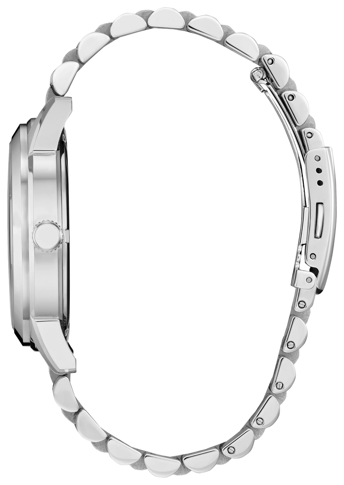 Citizen Rolan AW0150-53L Men's Silver-Tone Eco-Drive Watch - side view