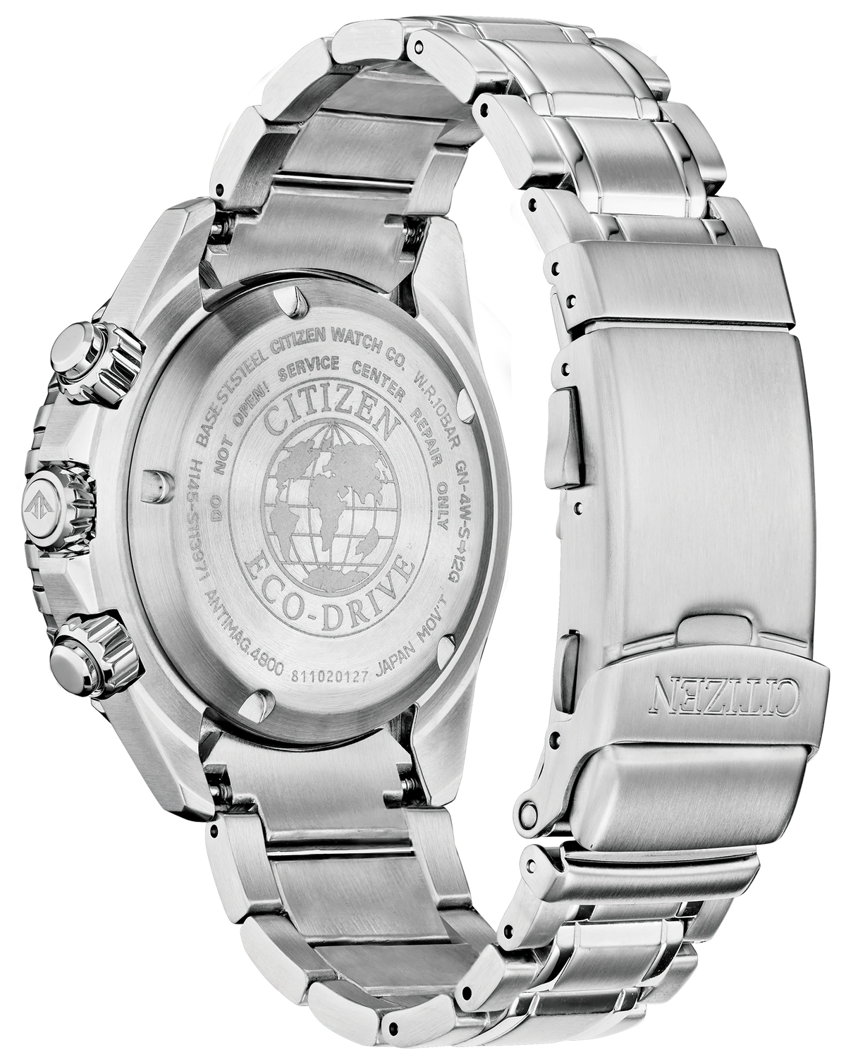 Citizen Promaster Dive CA0710-58L Men's Silver-Tone Eco-Drive Watch - back view