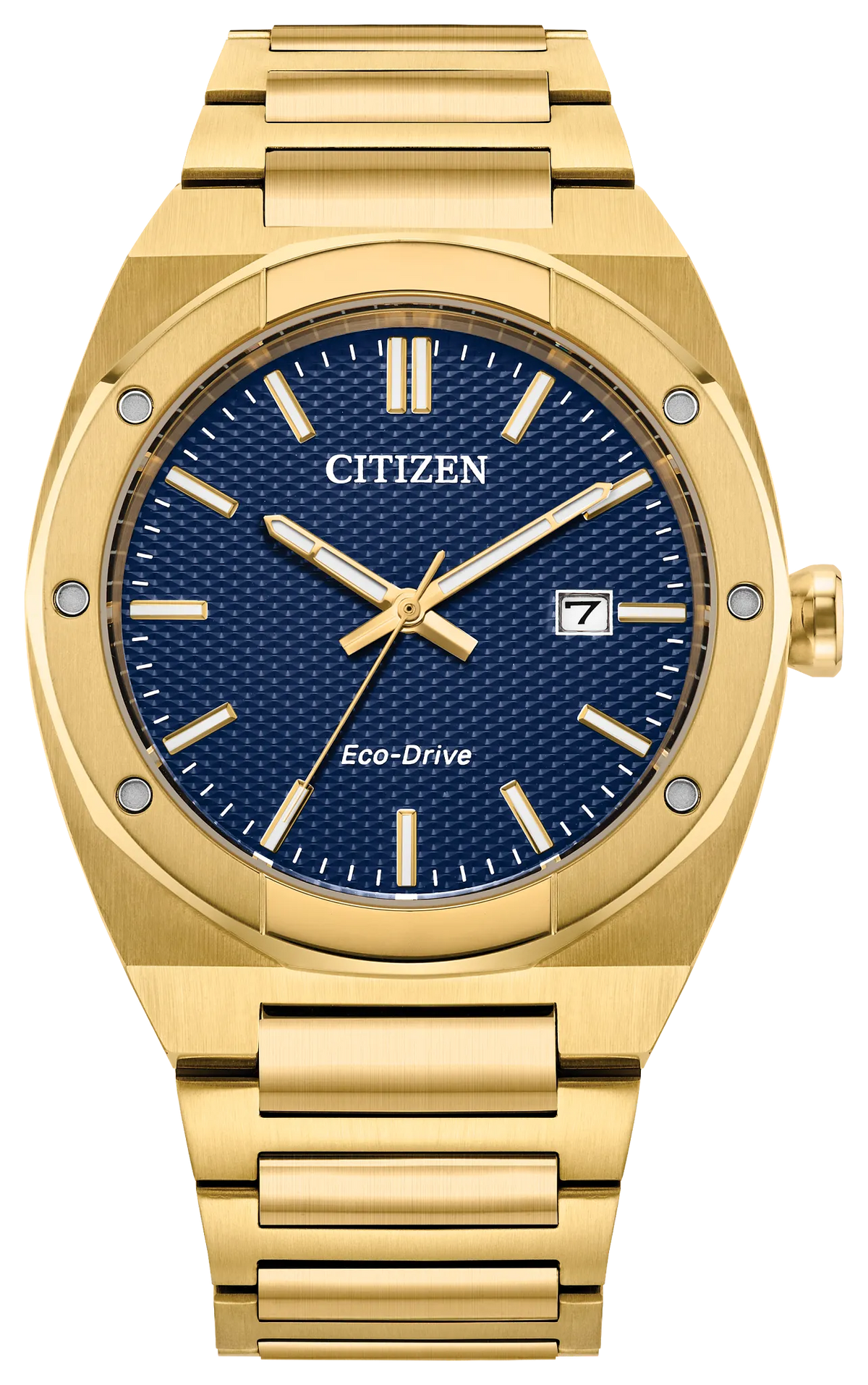 Citizen Sport Luxury BM7662-59L Men's Gold-Tone Eco-Drive Watch - front view
